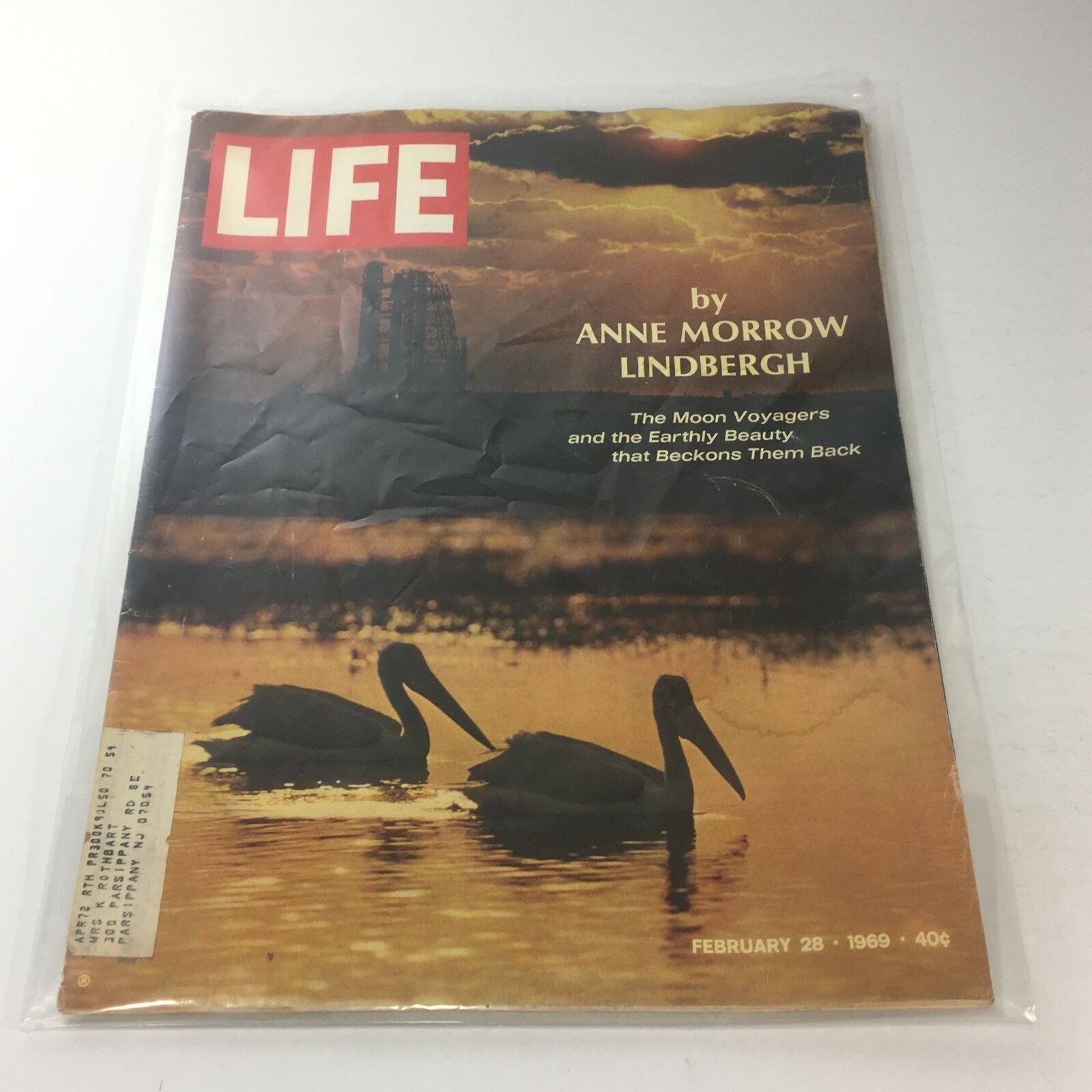 VTG Life Magazine: February 28 1969 - The Moon Voyagers by Anne Morrow Lindbergh