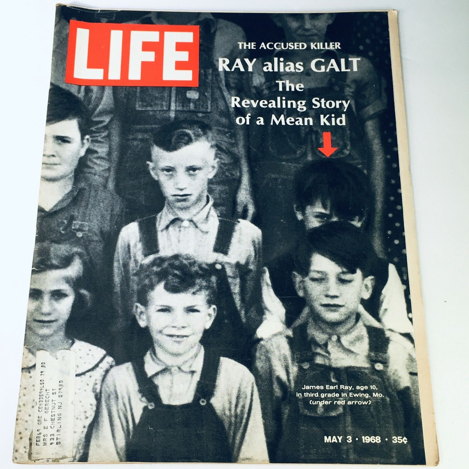 VTG Life Magazine May 3 1968 - The Accused Killer Ray alias Galt The Real Story