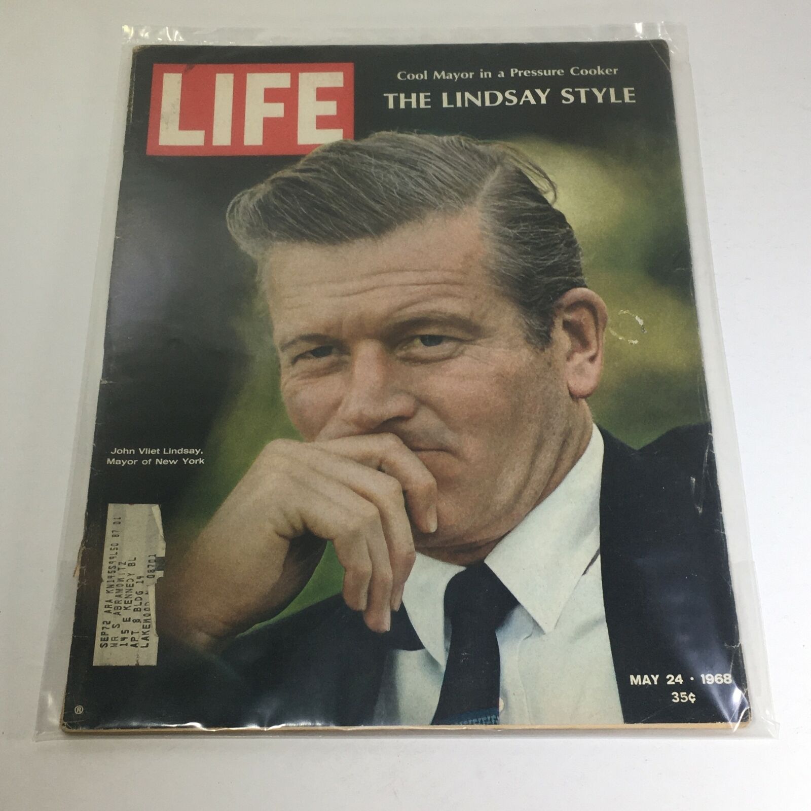 VTG Life Magazine: May 24 1968 - The John Vilet Lindsay Style, Mayor of New York