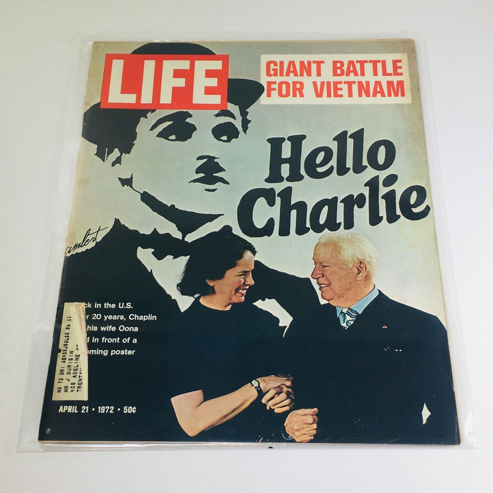 VTG Life Magazine:April 21 1972 - Giant Battle For Vietnam/Hello Charlie Chaplin