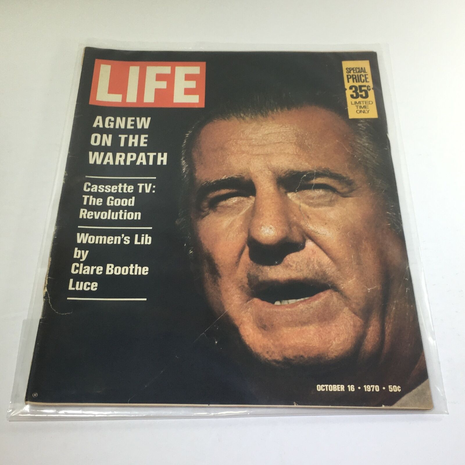 VTG Life Magazine: October 16 1970 - Agnew on The Warpath/Richard Nixon on Cover