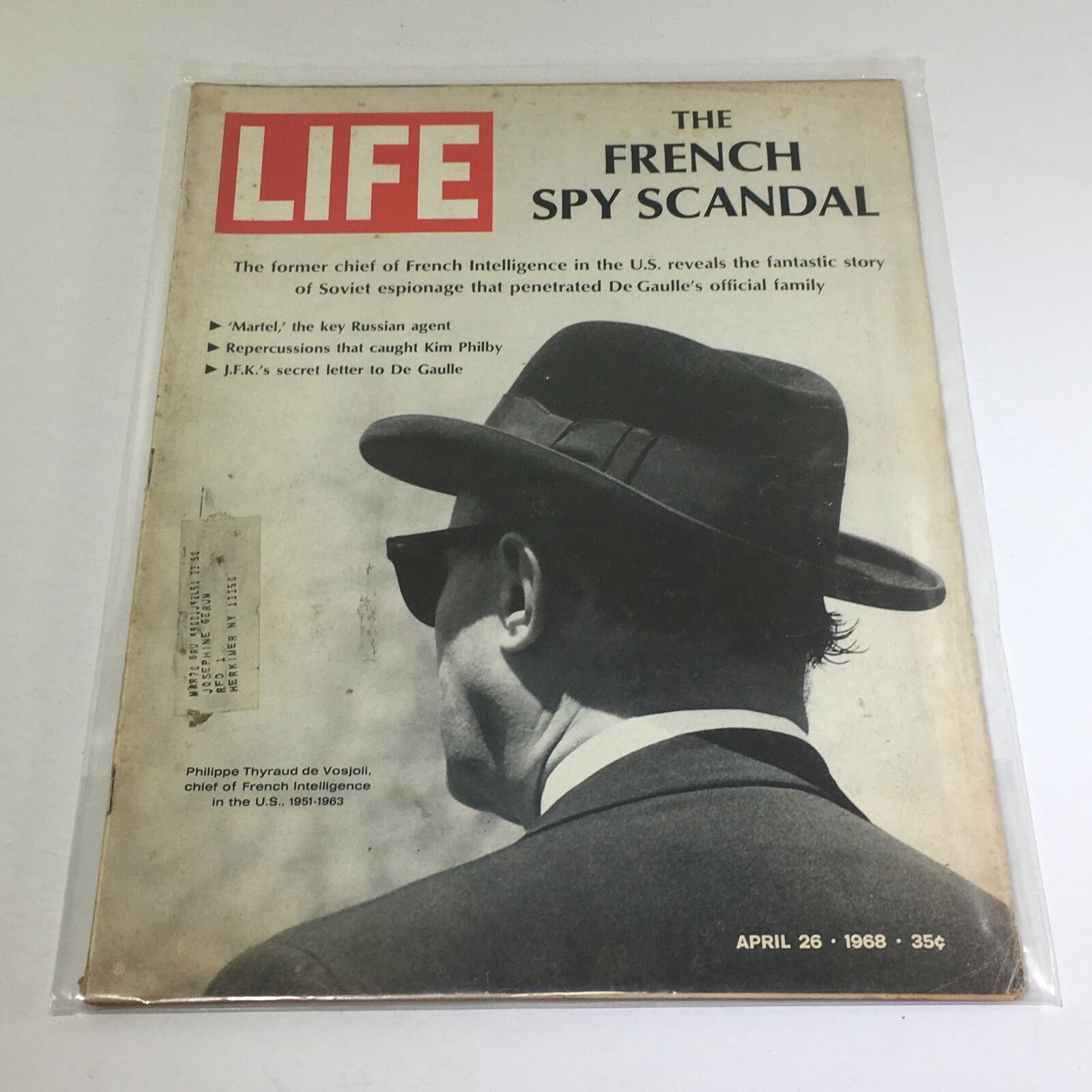 VTG Life Magazine: April 26 1968 Philippe Thyraud de Vosjoli French Intelligence