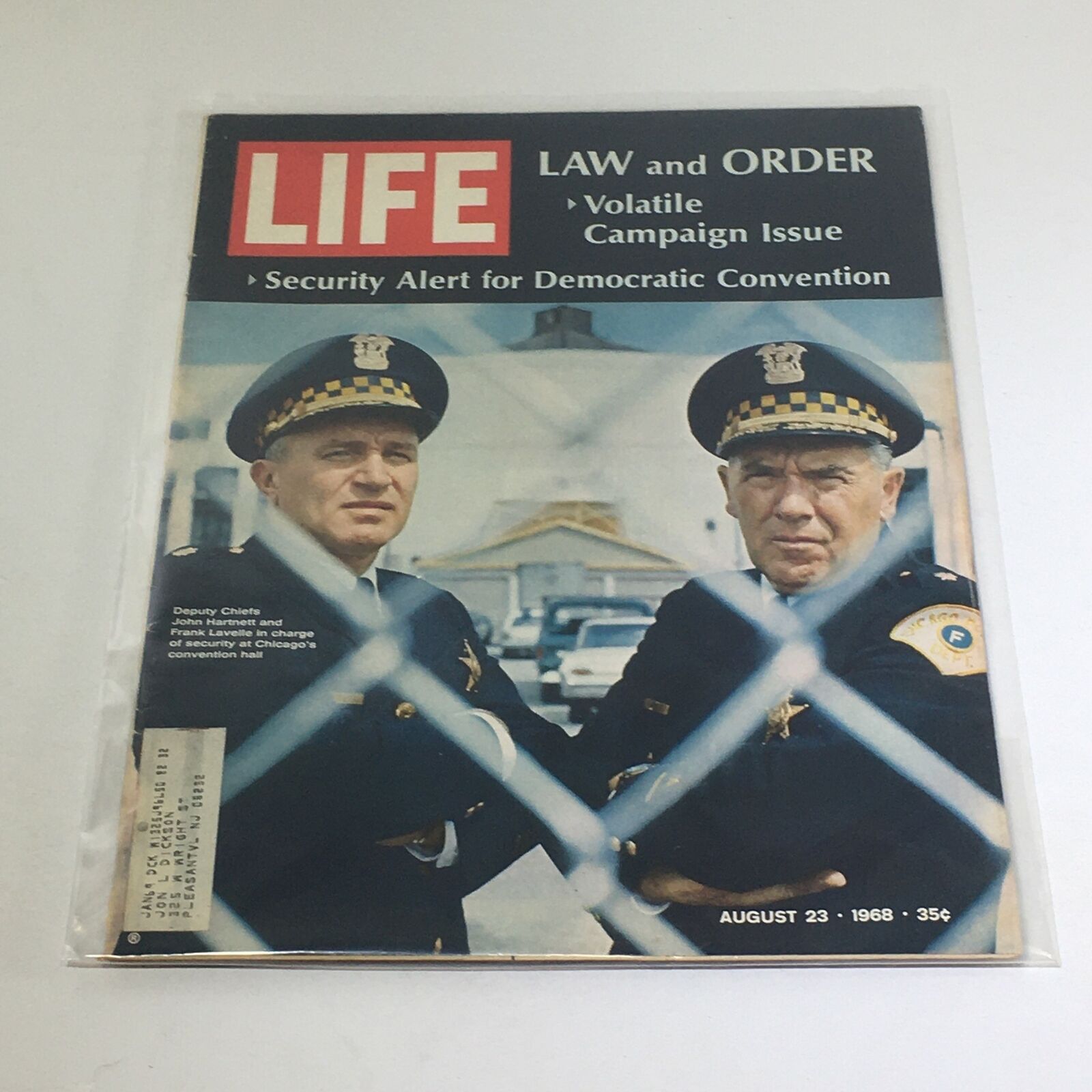 VTG Life Magazine: August 23 1968 - Law & Order Deputy Chiefs John H. & Frank L.