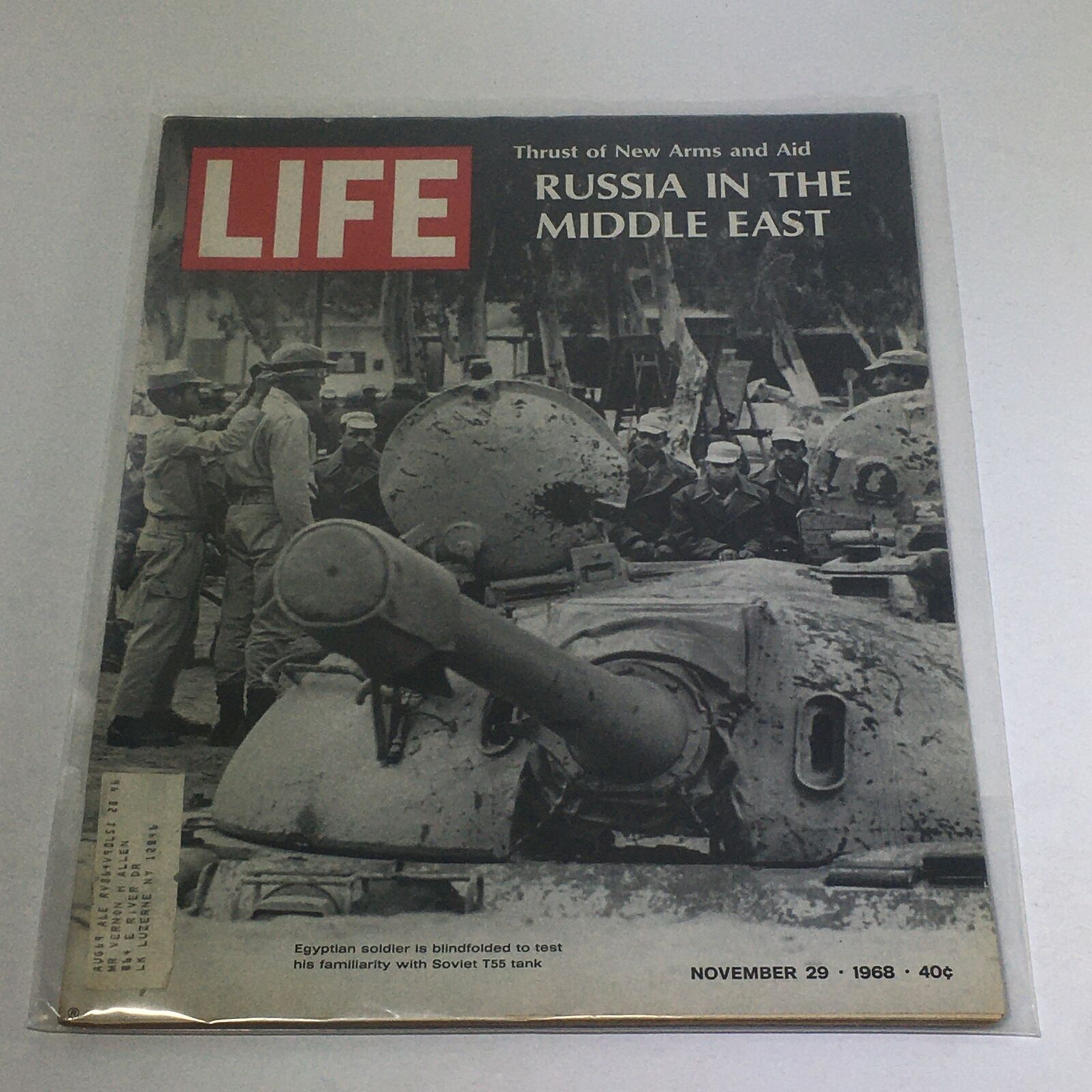 VTG Life Magazine: November 29 1968 - Egyptian Soldier To Test Soviet T55 Tank