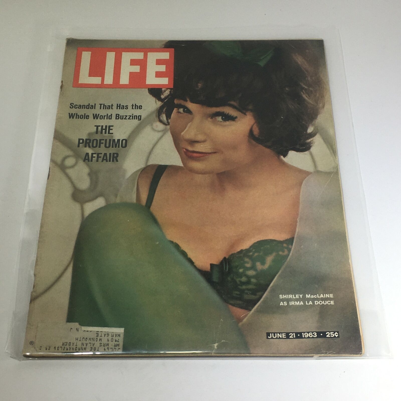 VTG Life Magazine: June 21 1963 - Shirley MacLaine as Irma La Douche The Profumo