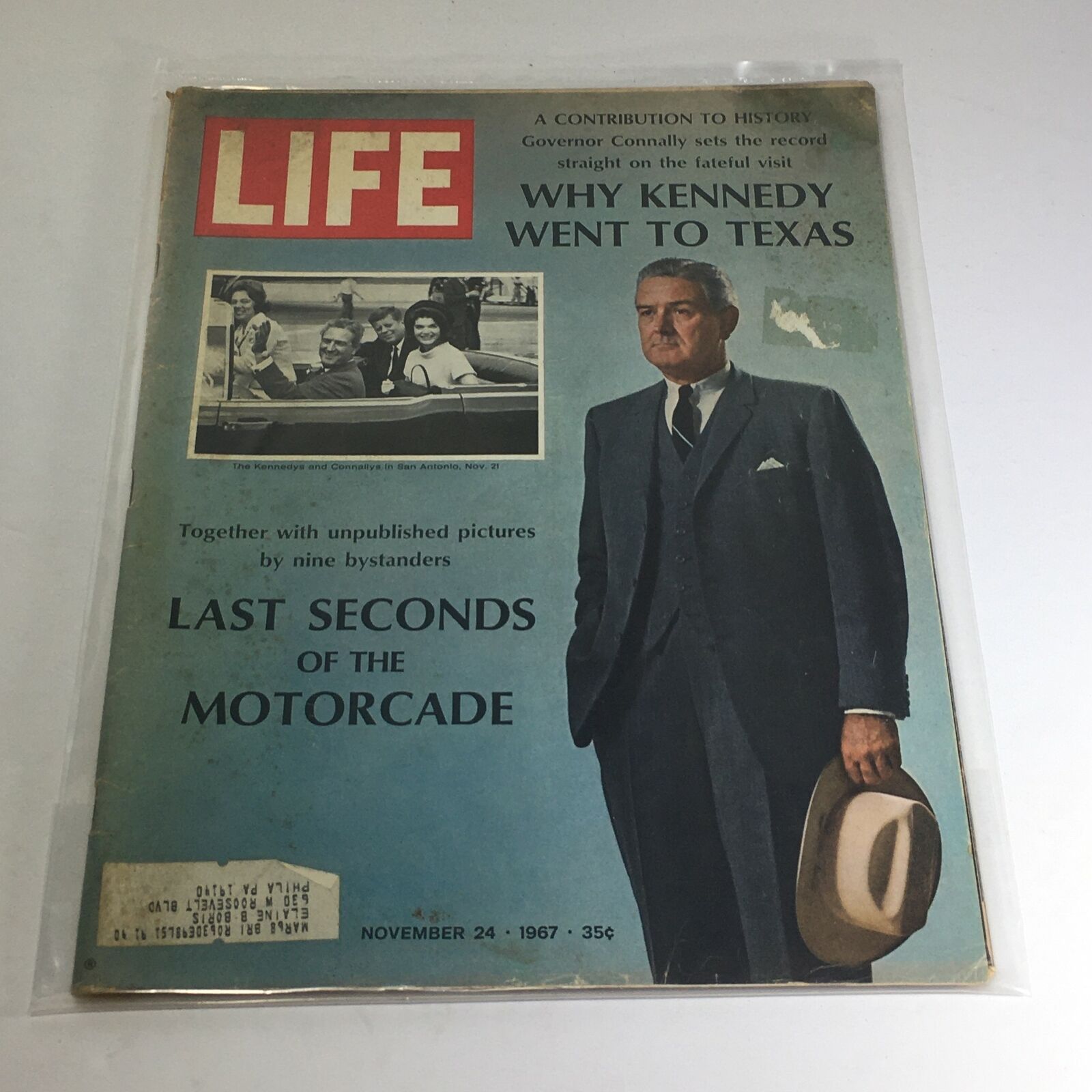 VTG Life Magazine: November 24 1967 - Fateful Visit: Why Kennedy Went To Texas?