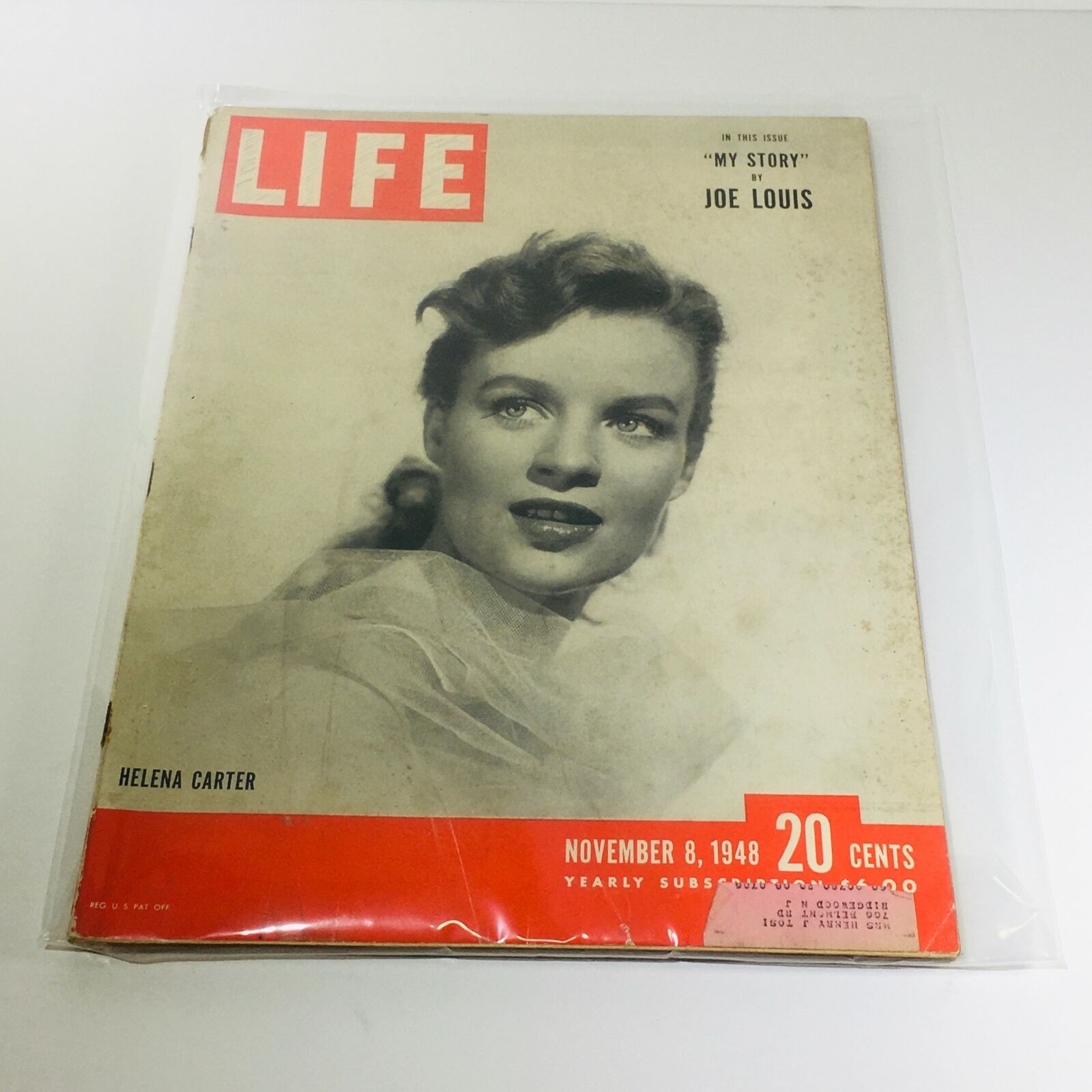 VTG Life Magazine: Nov 8 1948 - Helena Carter "My Story" by Joe Louis