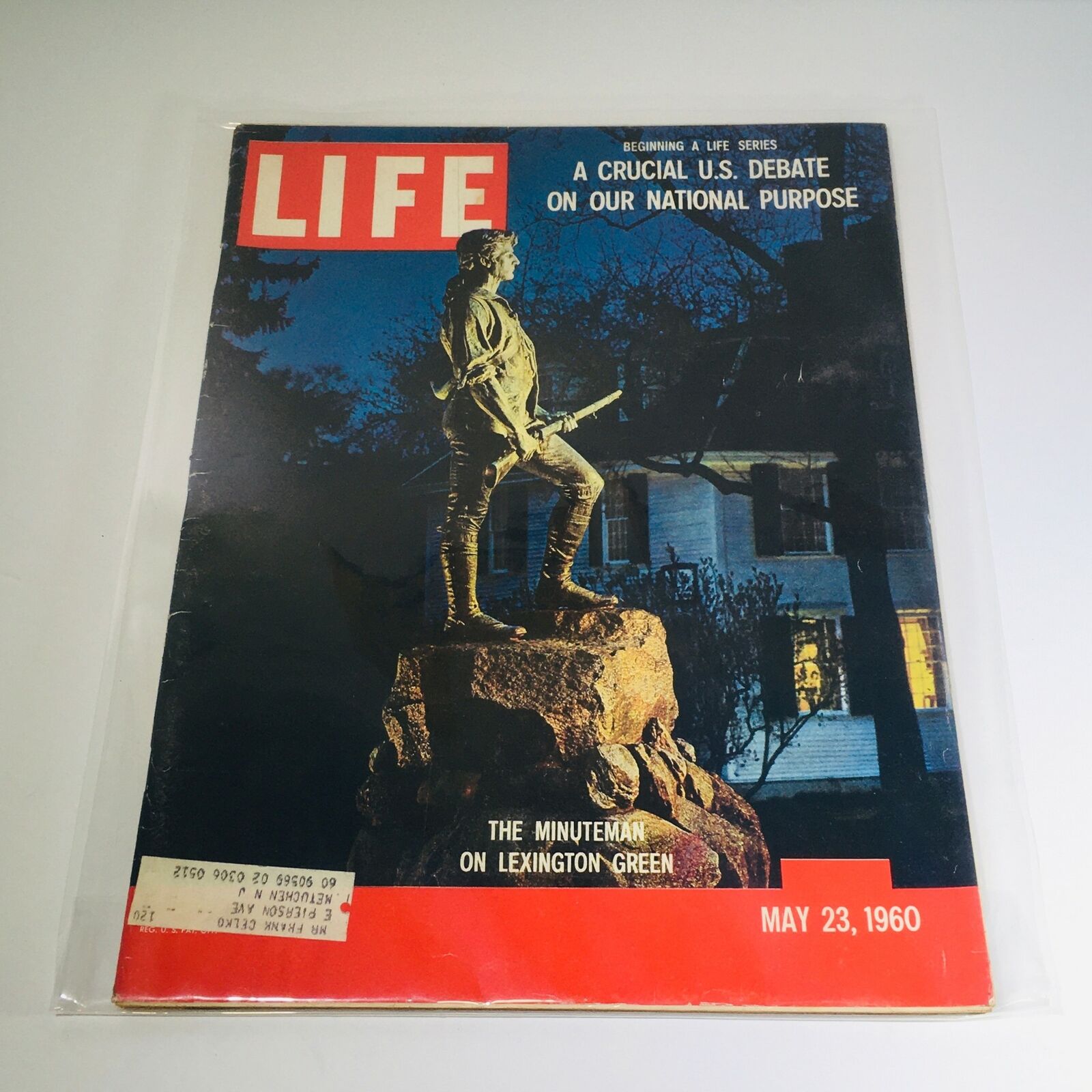 VTG Life Magazine: May 23 1960 - The Minuteman On Lexington Green/U.S. Debate