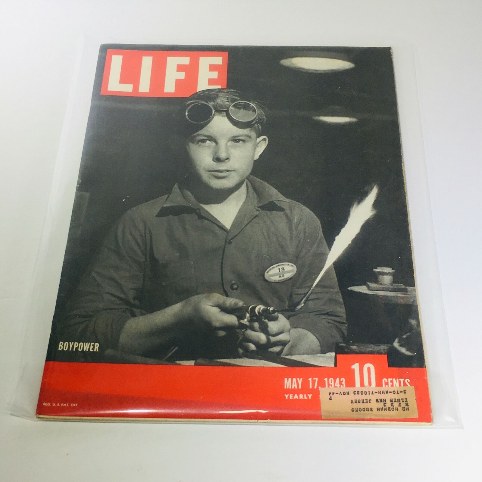 Vintage Life Magazine: May 17 1943 - Boypower - Yearly Subscription