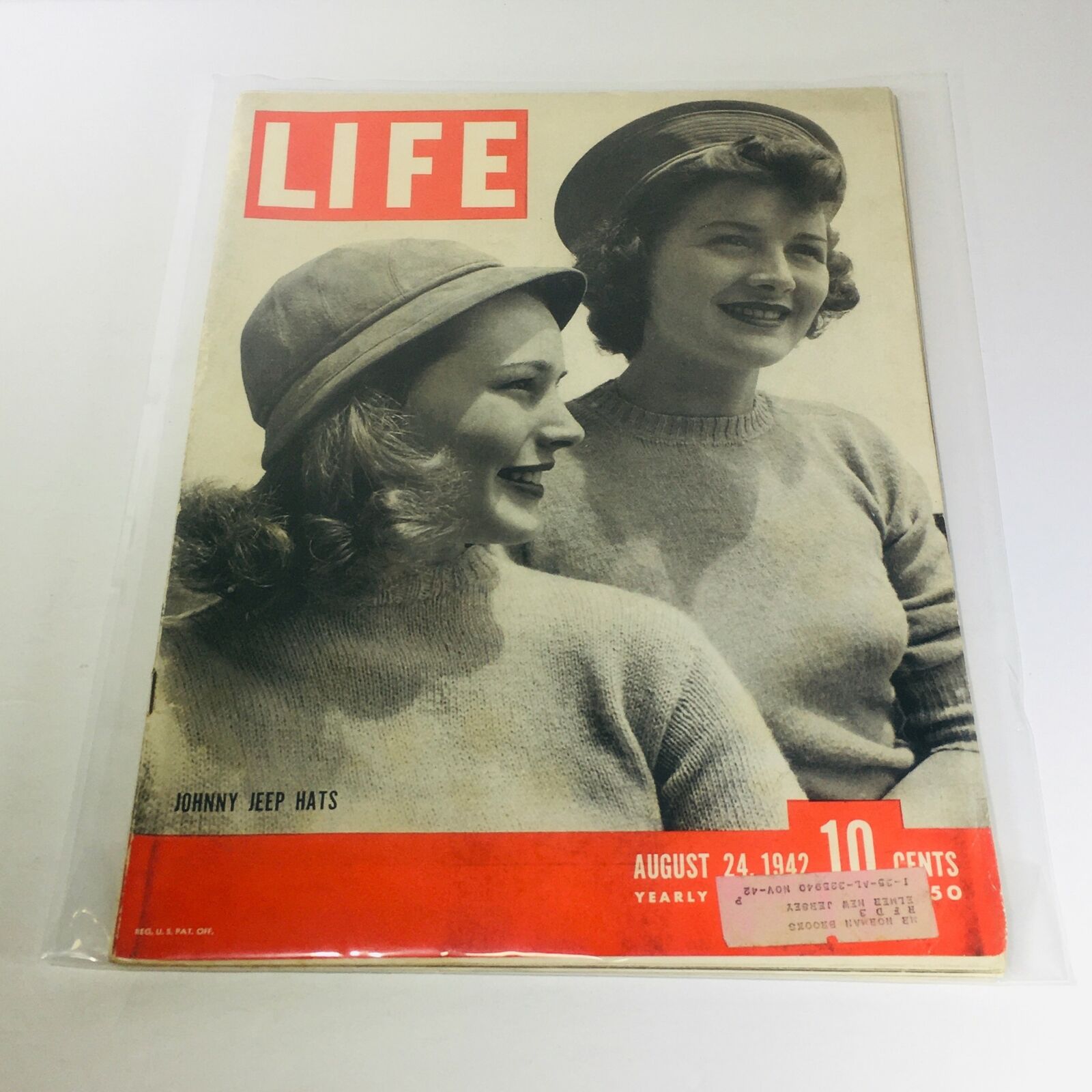 Vintage Life Magazine: August 24 1942 - Johnny Jeep Hats / Retro Advertising