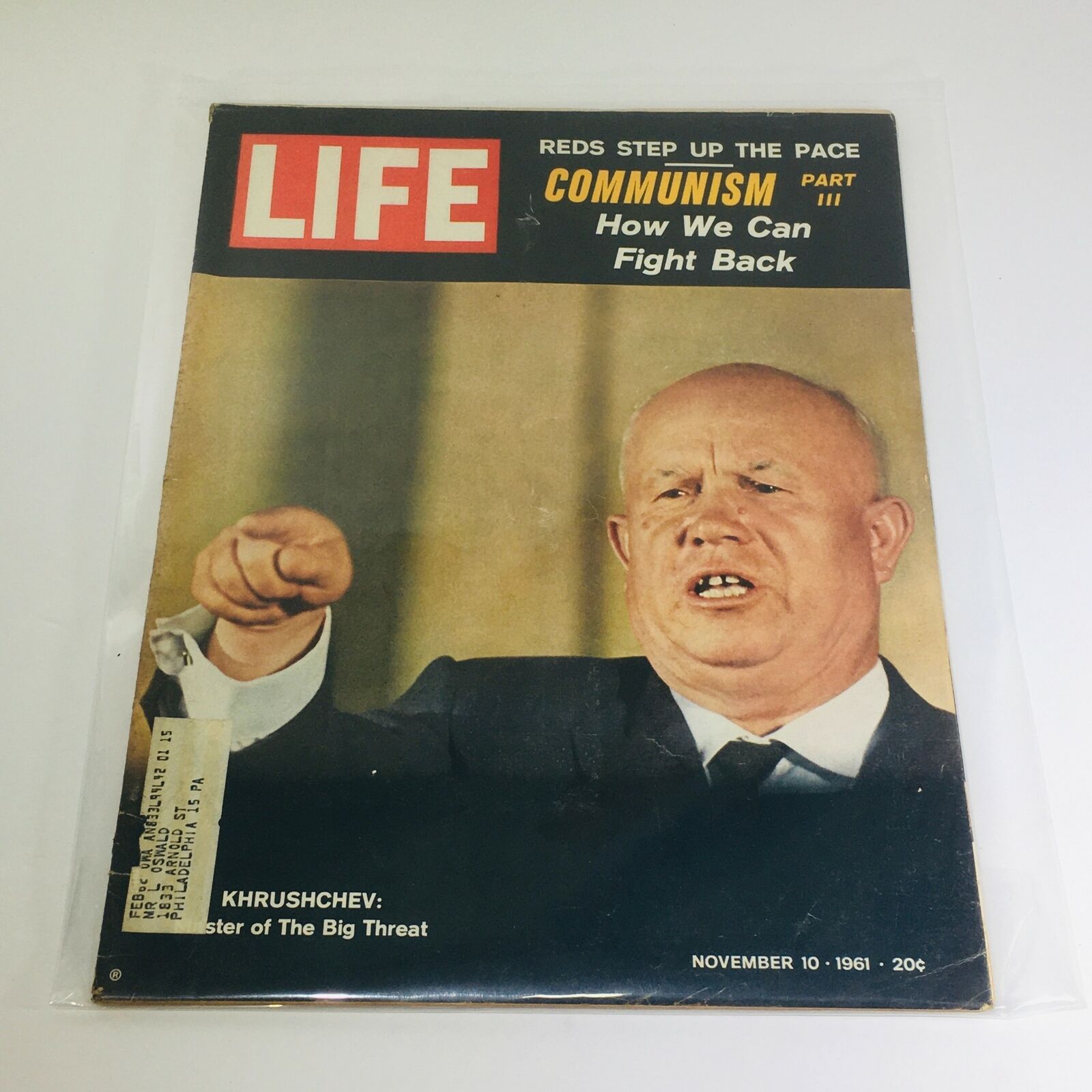 VTG Life Magazine: Nov 10 1961 - Khrushchev: Master of the Big Threat/Communism