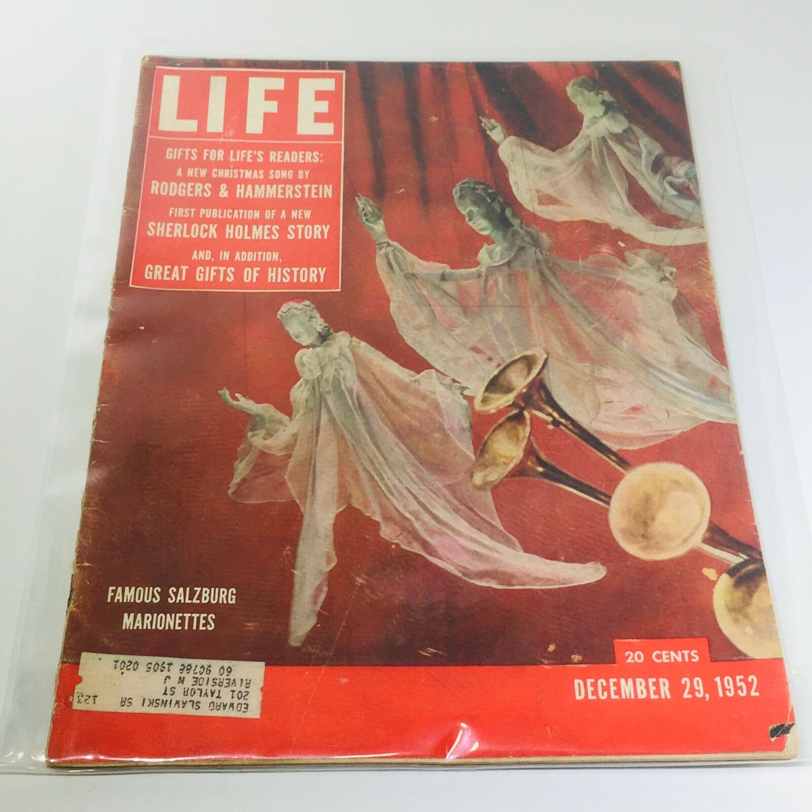 VTG Life Magazine: Dec 29 1952 - Famous Salzburg Marionettes/Sherlock Holmes