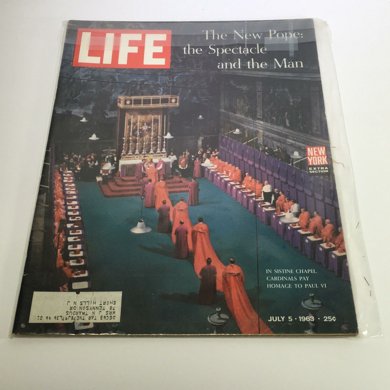 Life Magazine July 5 1963 The New Pope Paul VI the Spectacle and the Man