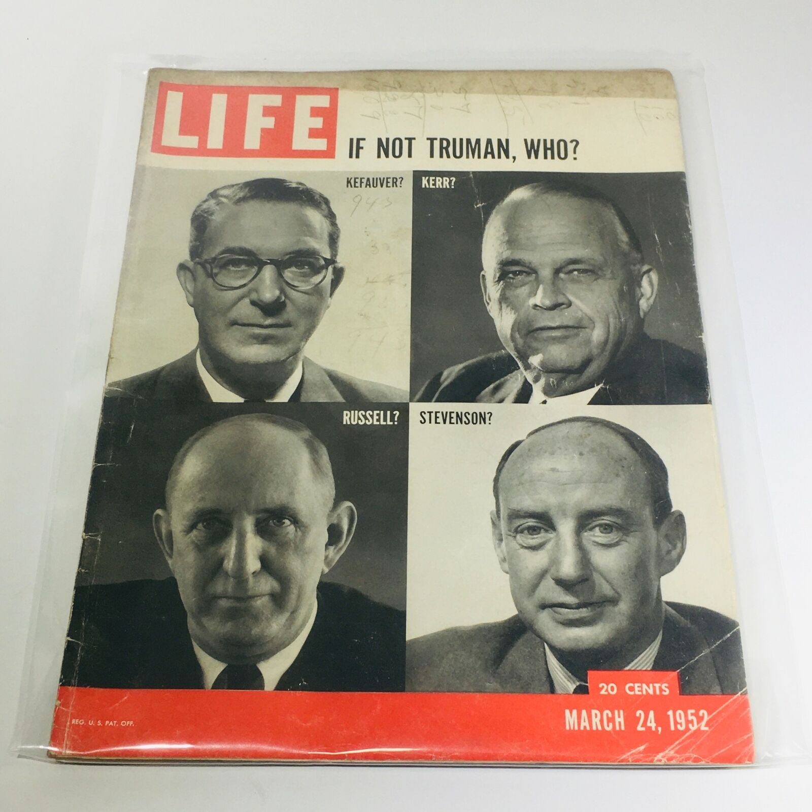 VTG Life Magazine: March 24 1952 - Democratic Presidential Candidates/Girl Scout