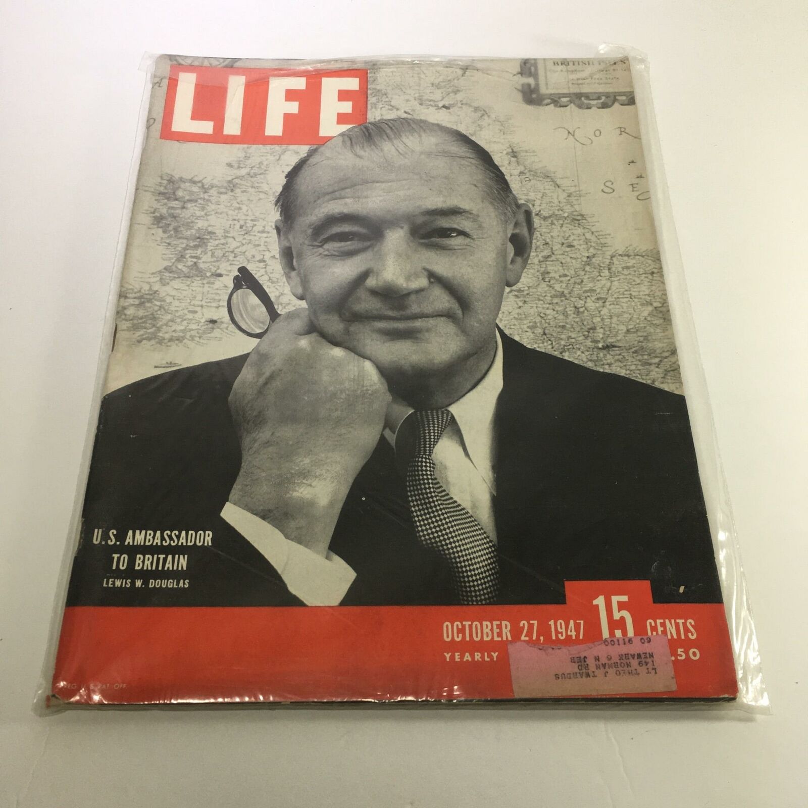 VTG Life Magazine October 27 1947 U.S. Ambassador to U.K. Lewis W. Douglas