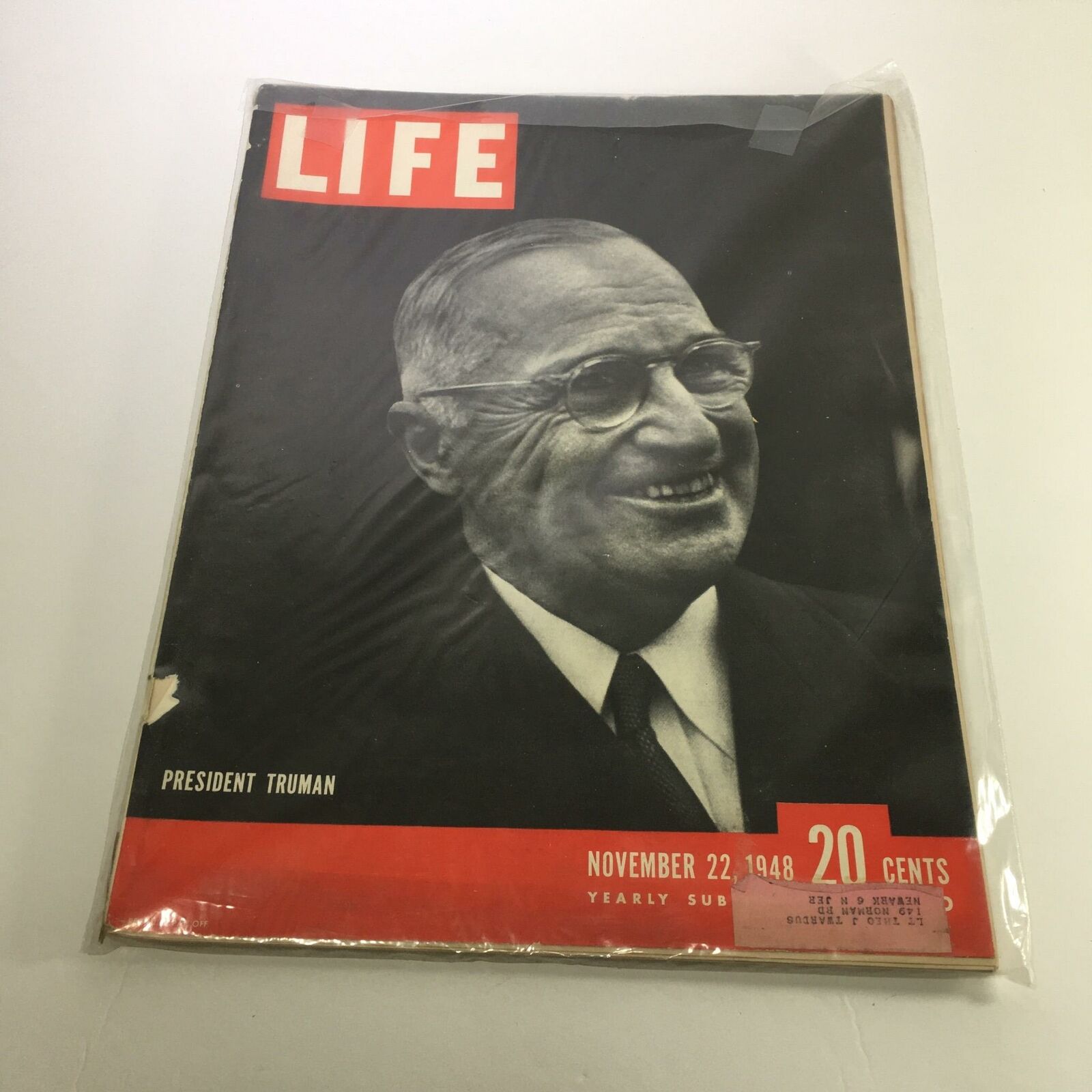 VTG Life Magazine November 22 1948 President Harry S. Truman Cover and Feature