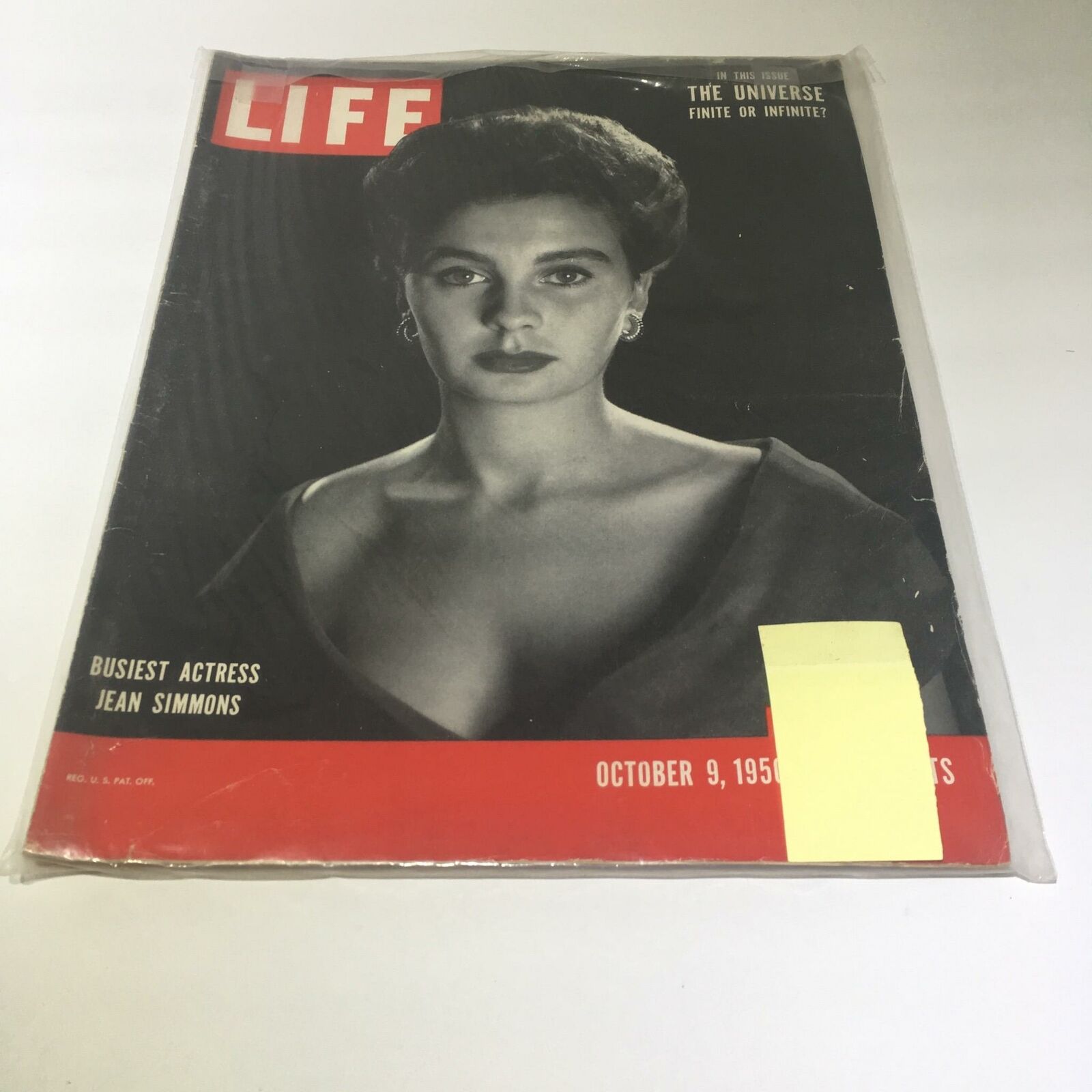 VTG Life Magazine October 9 1950 - Jean Simmons / Universe Finite or Infinite