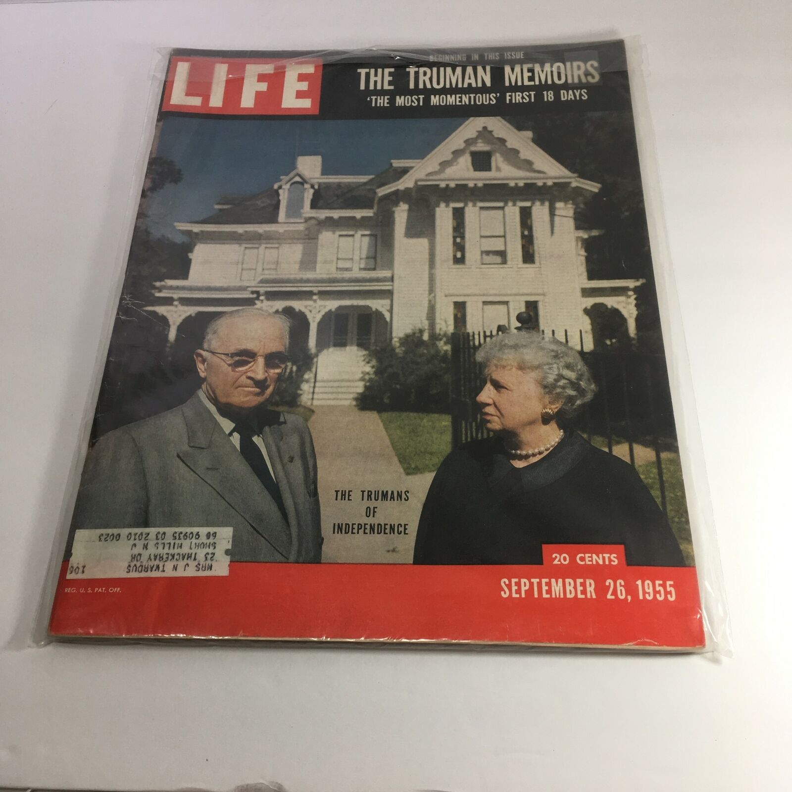 VTG Life Magazine September 26 1955 - Harry Truman / Sharon Ray Ritchee