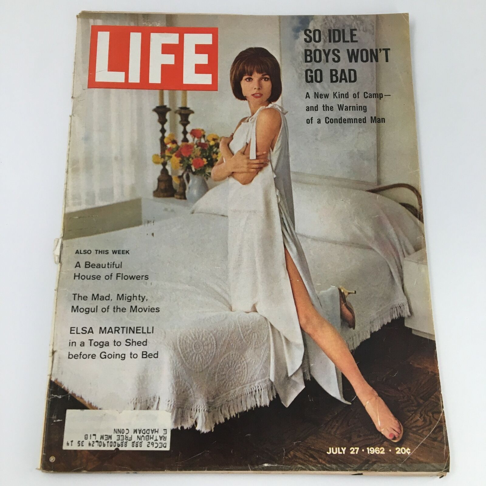 VTG Life Magazine July 27 1962 Italian Actress Elsa Martinelli Cover and Feature