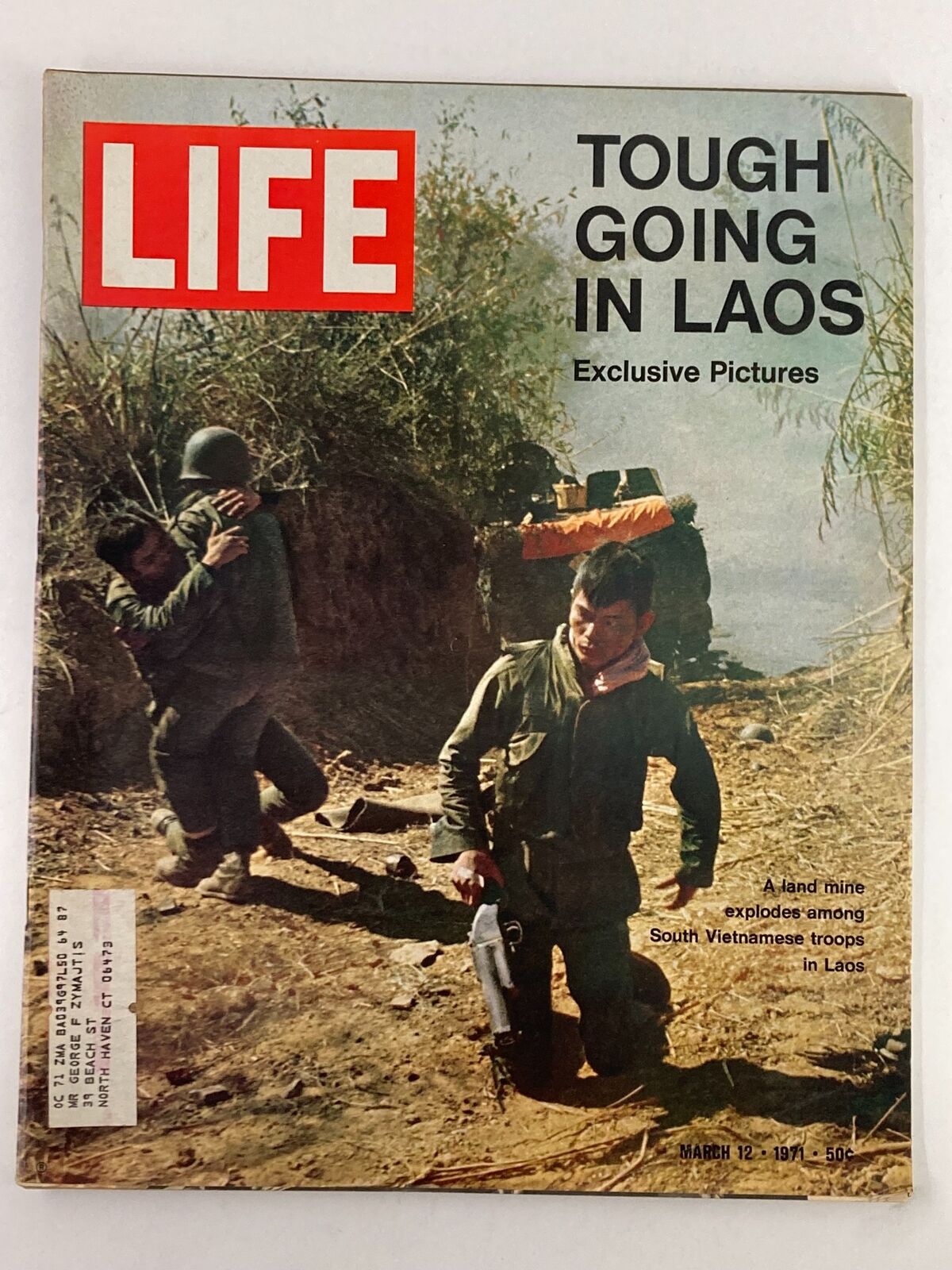 VTG Life Magazine March 12 1971 Tough Going in Laos Exclusive Pictures