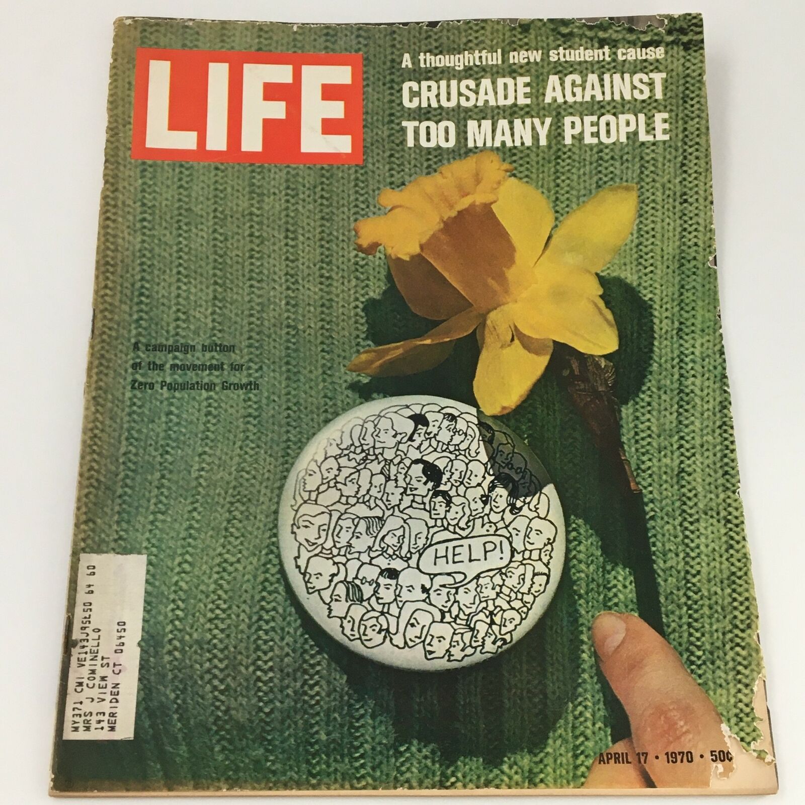 VTG Life Magazine April 17 1970 Crusade Against Too Many People Feature