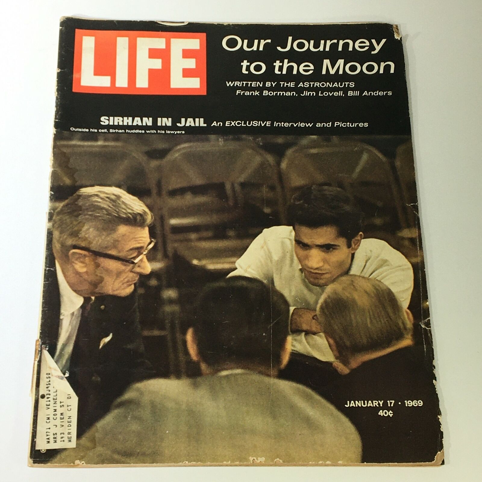 VTG Life Magazine January 17 1969 Frank Borman, Jim Lovell, Bill Anders Feature