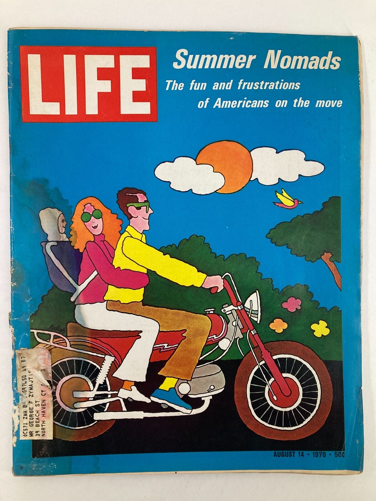 VTG Life Magazine August 14 1970 The Fun and Frustrations of American Nomad