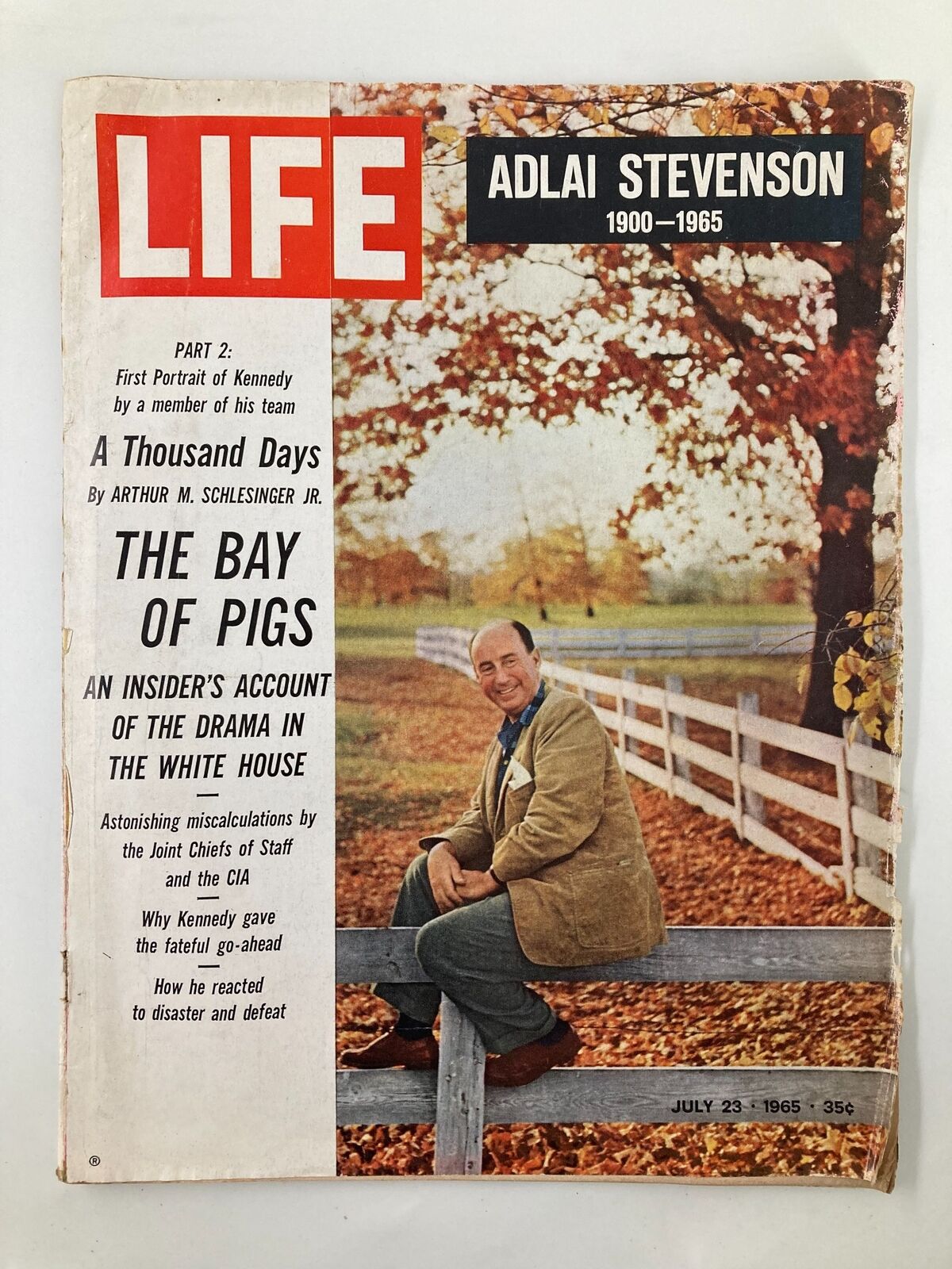 VTG Life Magazine July 23 1965 Adlai Stevenson 1900 - 1965 No Label