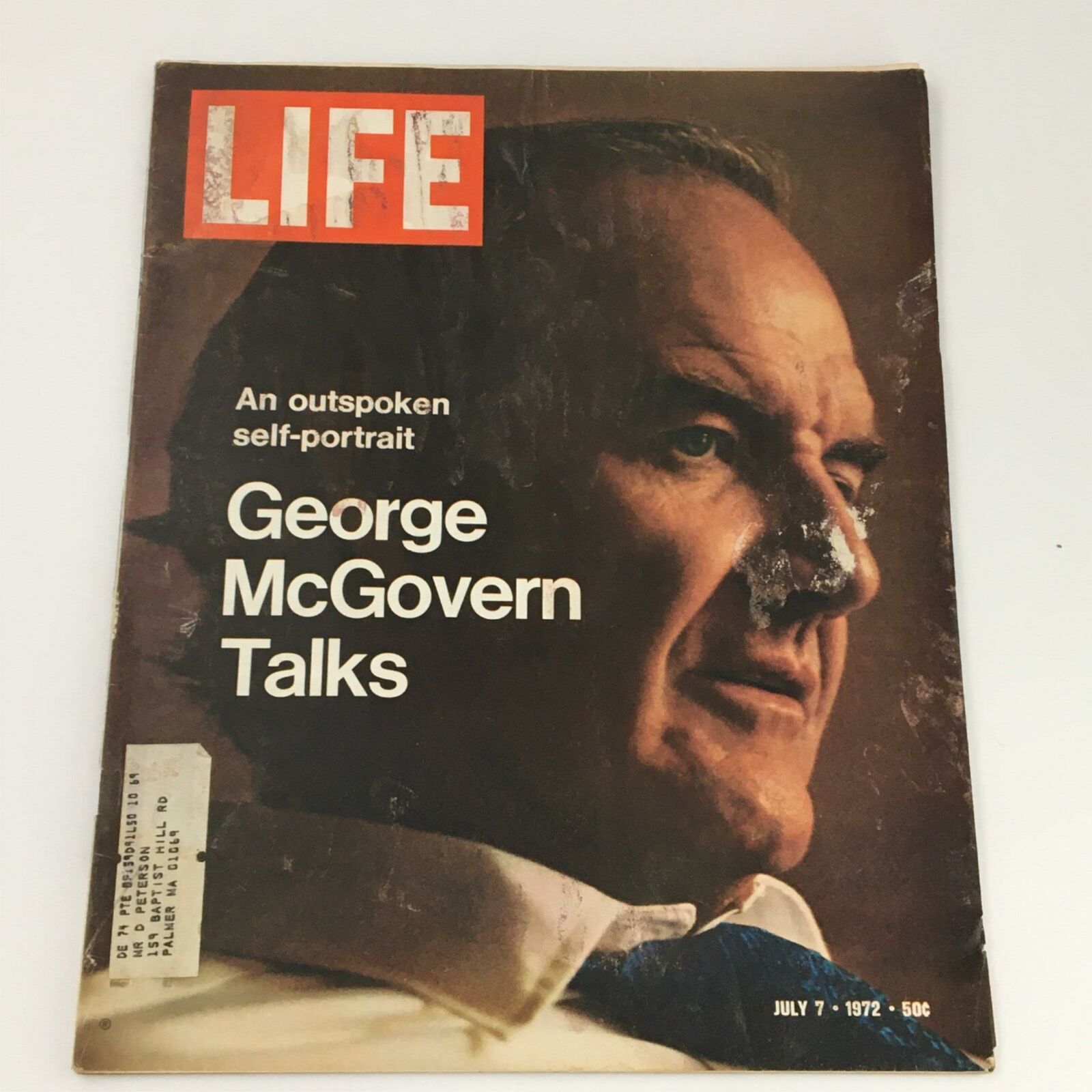 VTG Life Magazine July 7 1972 Self-Portrait of George McGovern Photo Cover