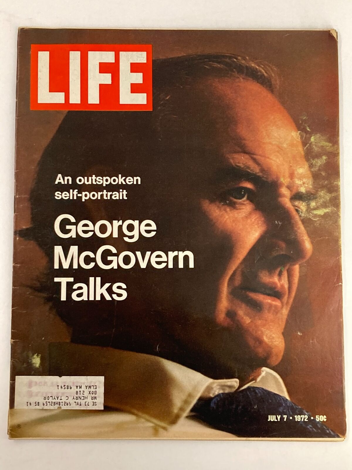 VTG Life Magazine July 7 1972 George McGovern Talks Outspoken Self-Portrait