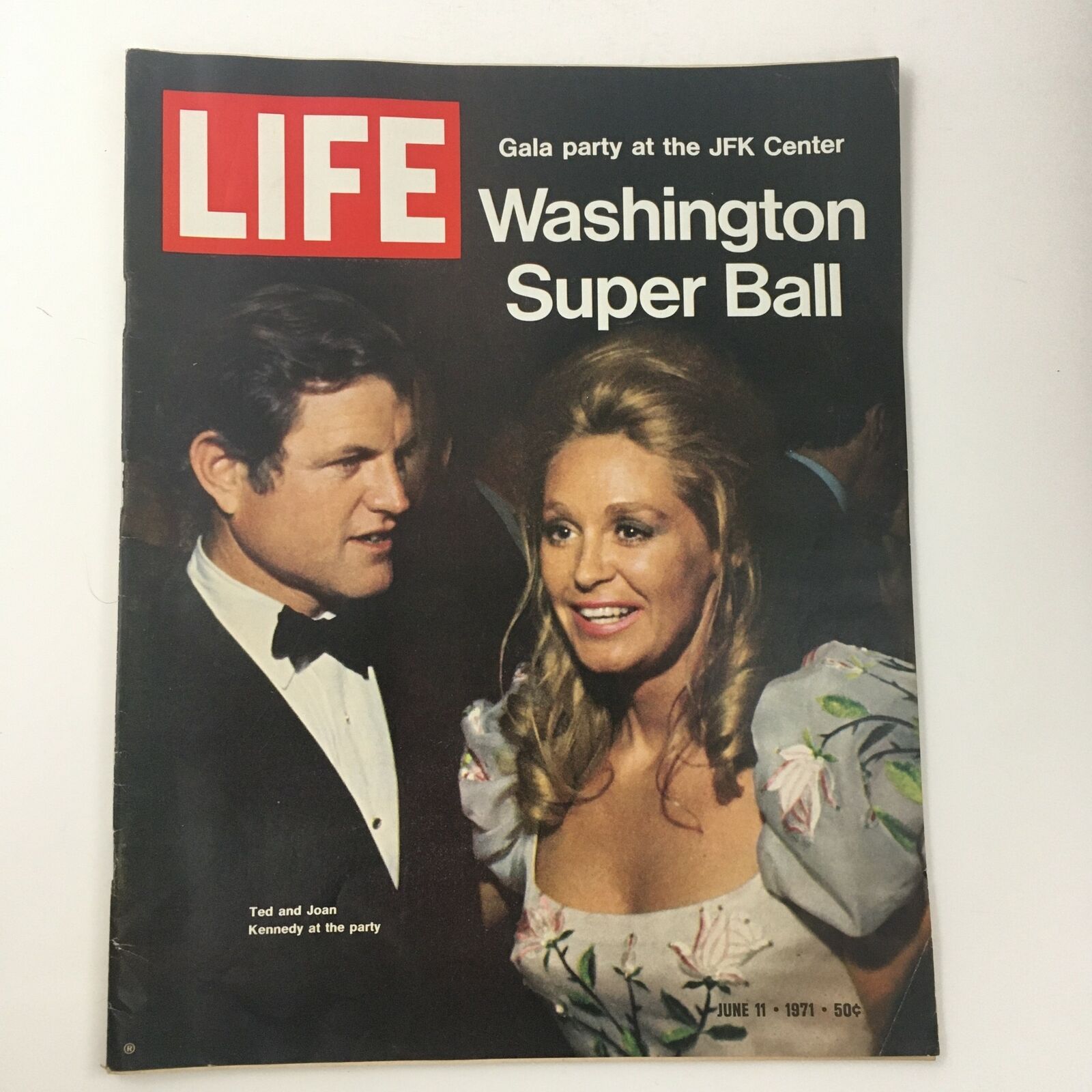 Life Magazine June 11 1971 Ted & Joan Kennedy at Washington Super Ball Party