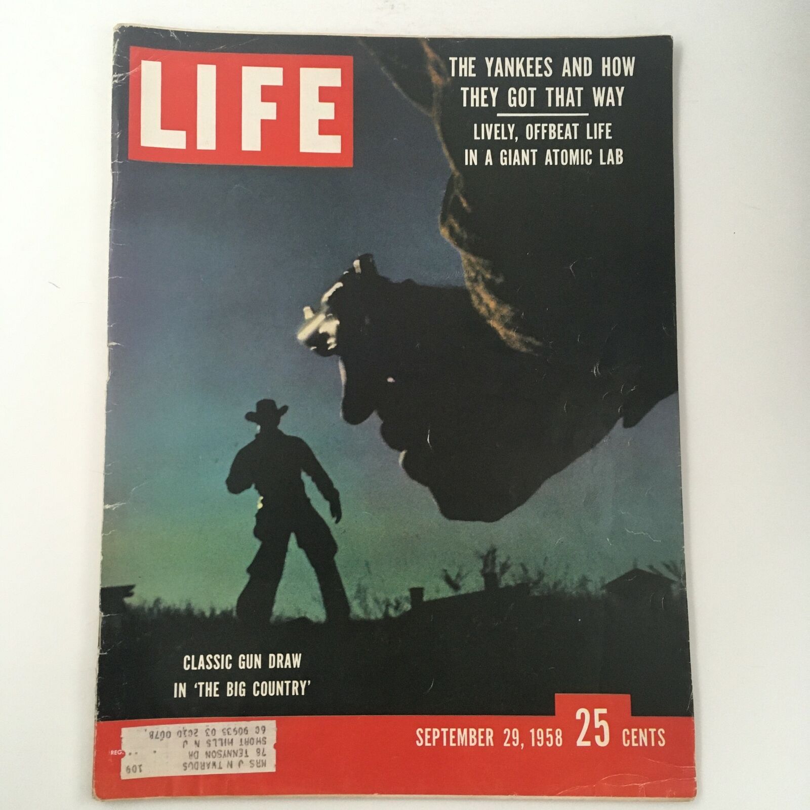 Life Magazine September 29 1958 Classic Gun Draw In 'The Big Country'