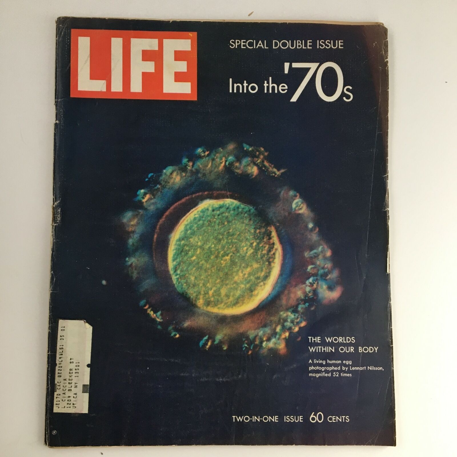 Life Magazine 1970 The World's Within Our Body A Living Human Egg Photographed