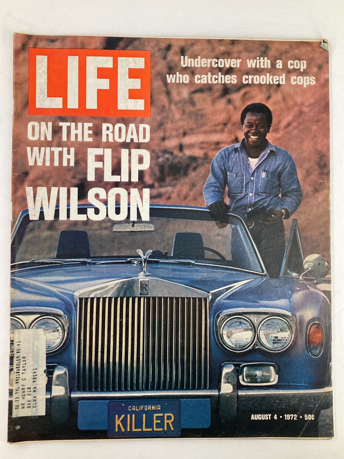 VTG Life Magazine August 4 1972 Flip Wilson Undercover Catches Crooked Cops