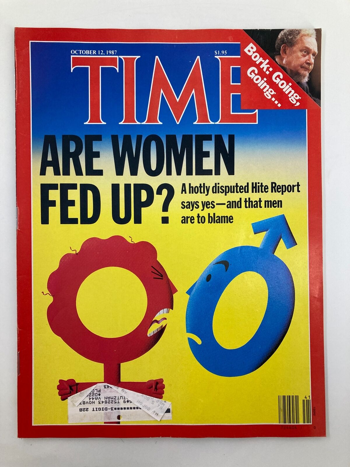 VTG Time Magazine October 12 1987 Are Women Fed Up A Disputed Hite Report