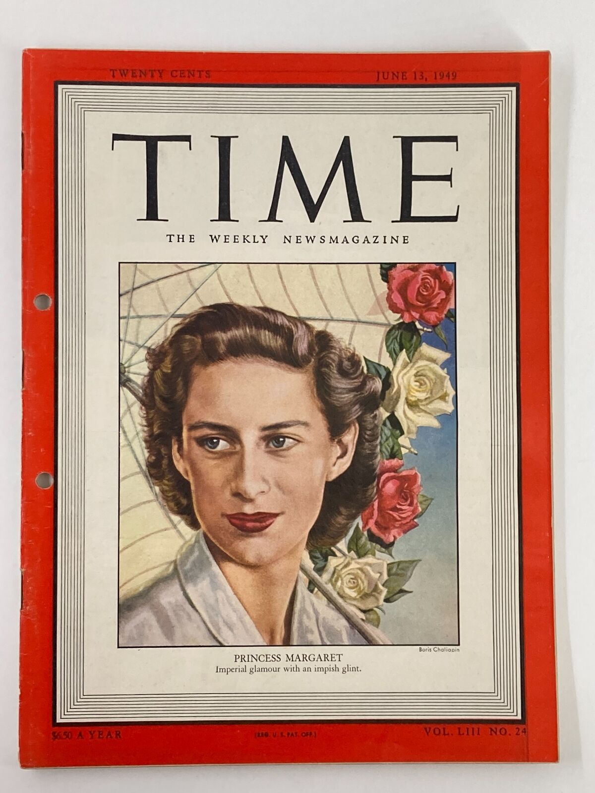 VTG Time Magazine June 13 1949 Vol 53 #24 Princess Margaret Imperial Glamour