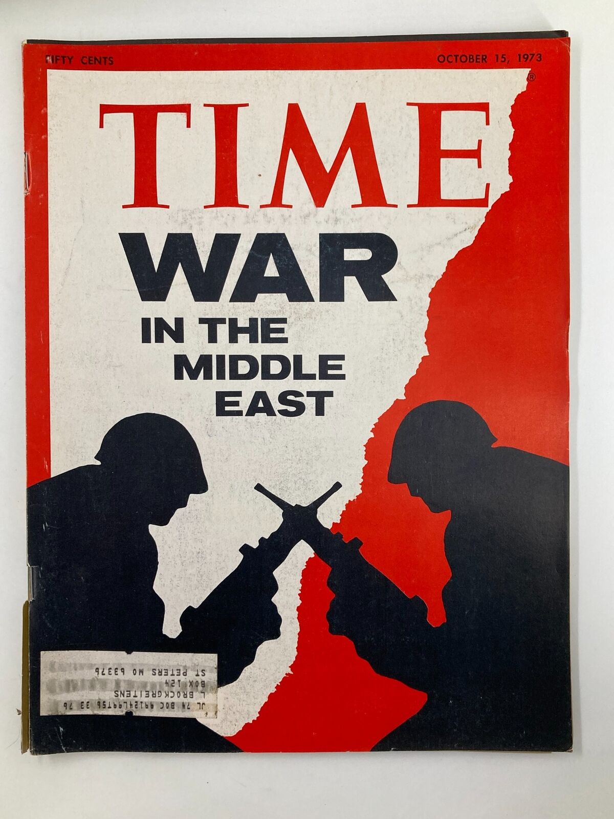 VTG Time Magazine October 15 1973 War In The Middle East