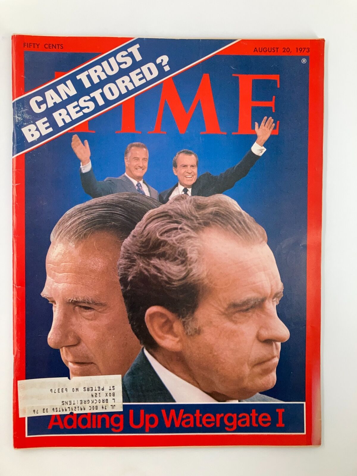 VTG Time Magazine August 20 1973 Richard Nixon and Spiro Agnew