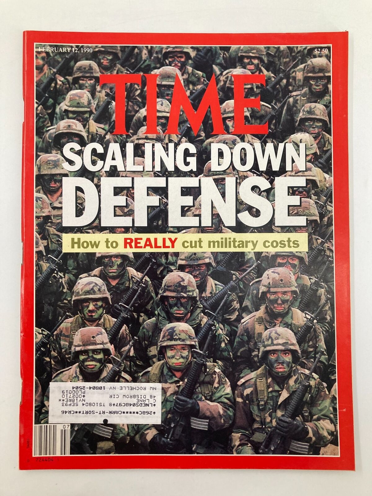 VTG Time Magazine February 12 1990 How To Really Cut Military Defenses