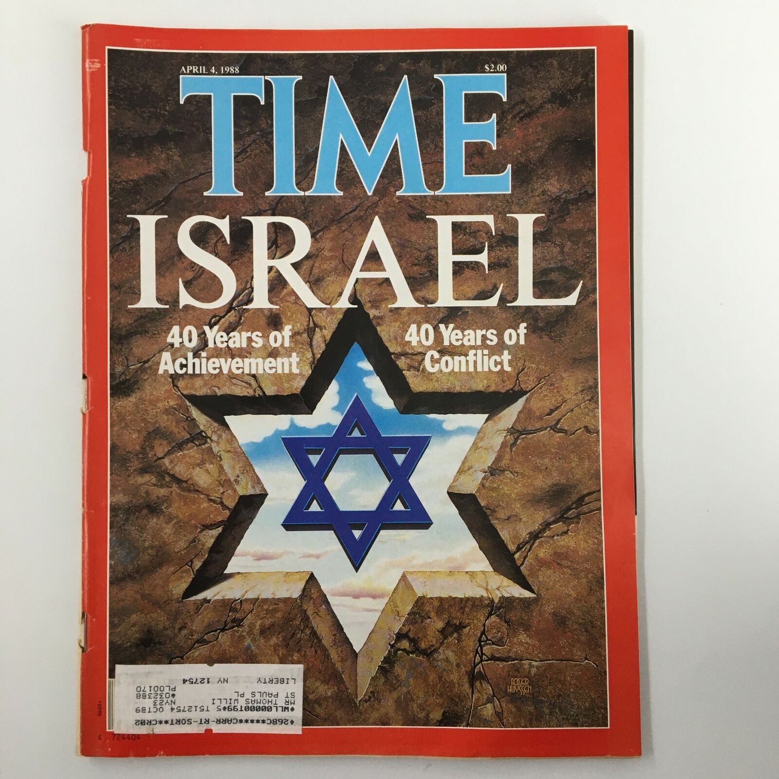 VTG Time Magazine April 4 1988 Israel 40 Years of Achievement and Conflict