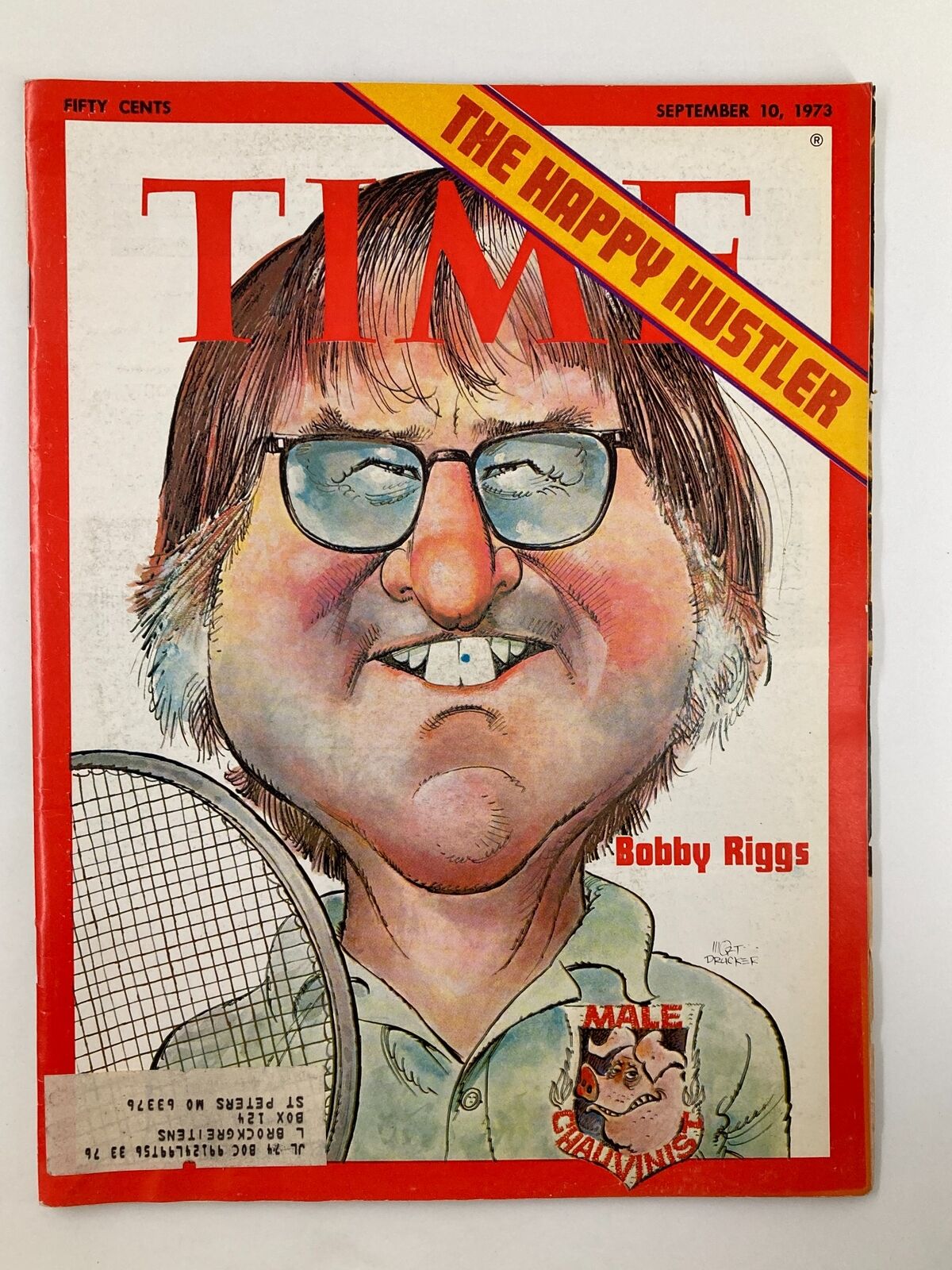 VTG Time Magazine September 10 1973 Bobby Riggs The Happy Hustle