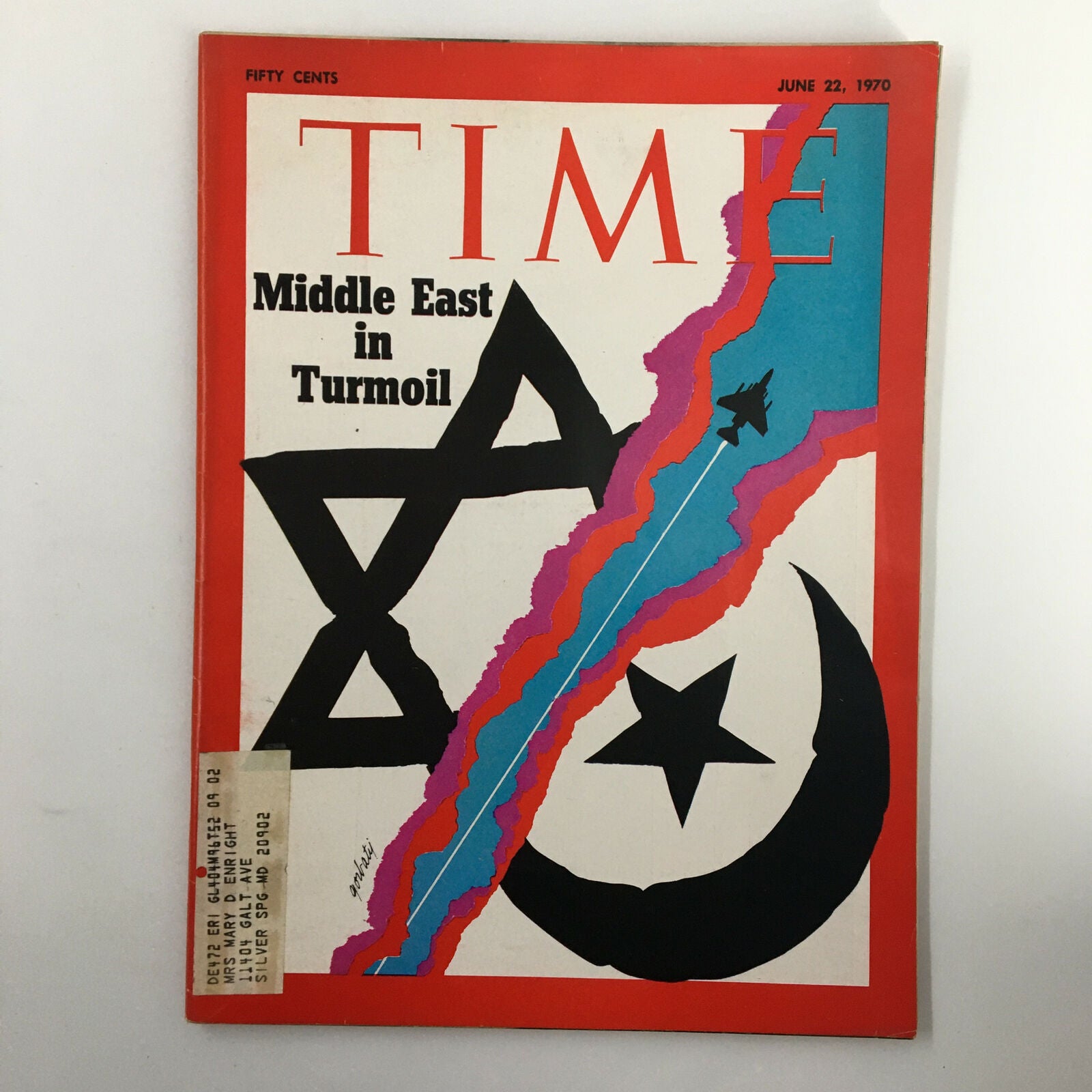 VTG Time Magazine June 22 1970 Vol. 95 No. 25 Middle East in Turmoil