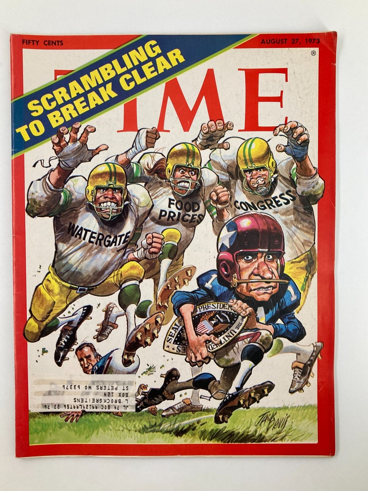 VTG Time Magazine August 27 1973 Scrambling To Break Clear