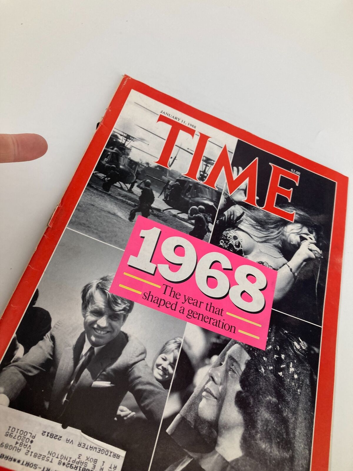 VTG Time Magazine January 11 1988 Year 1968 The Year That Shaped A Generation