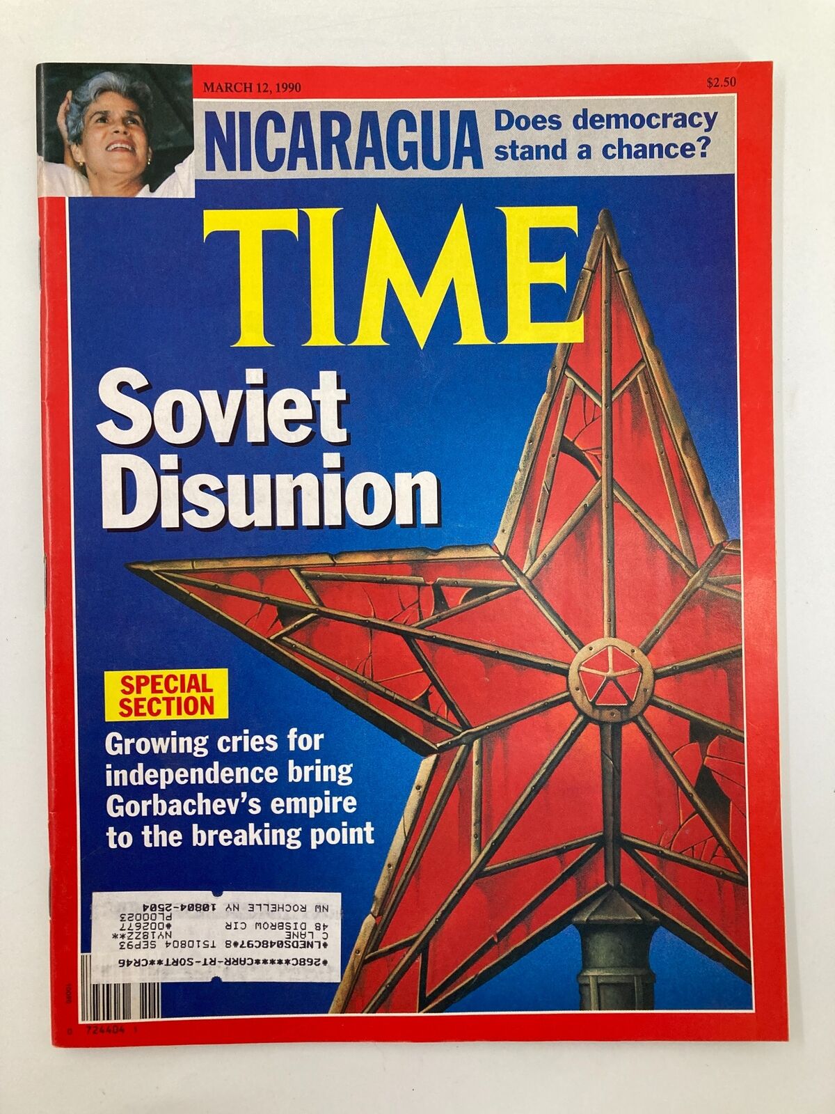 VTG Time Magazine March 12 1990 Soviet Union & Does Democracy Stand A Chance