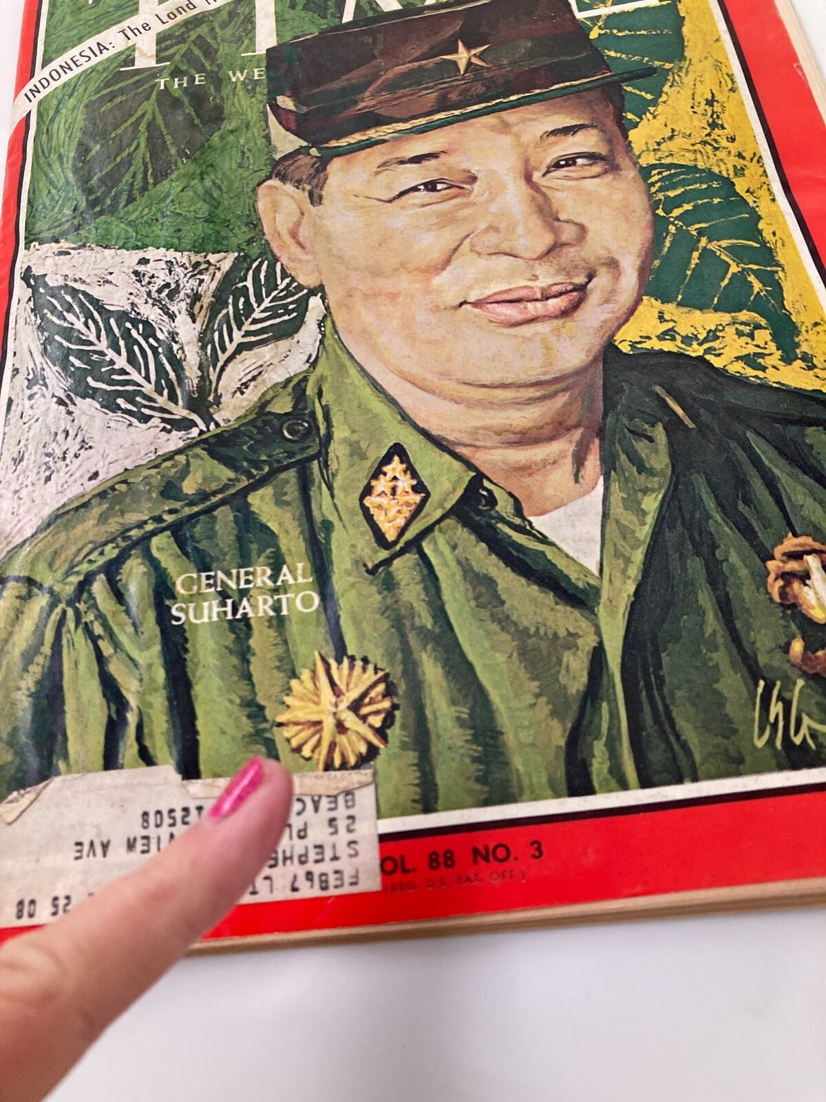 VTG Time Magazine July 15 1966 Vol 88 #3 General Suharto of Indonesia