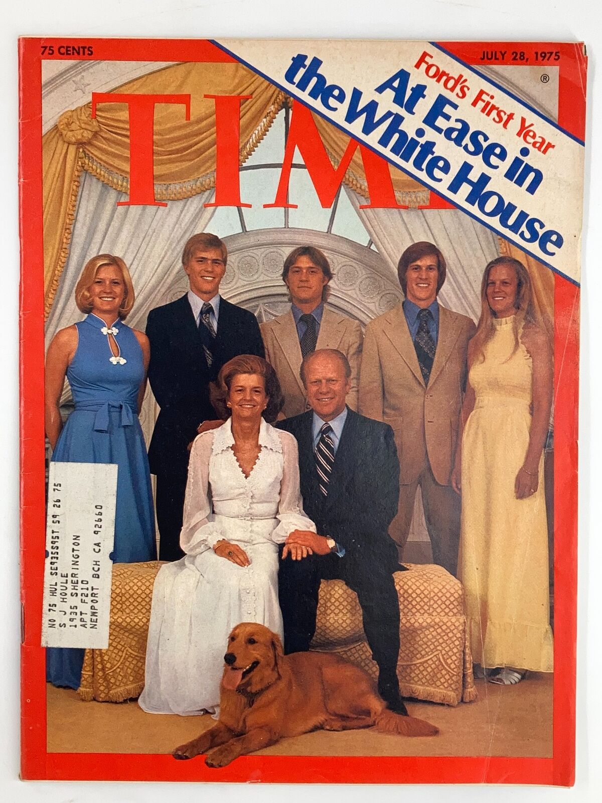 VTG Time Magazine July 28 1975 Gerald Ford's First Year at Ease in White House