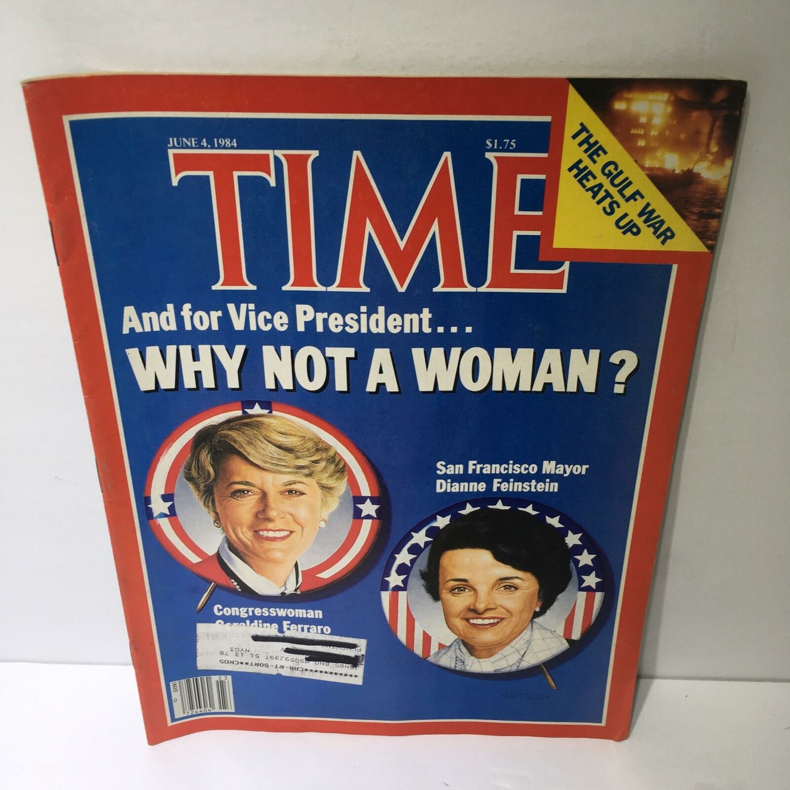 Time Magazine June 4 1984 And For Vice President Why Not a Woman?