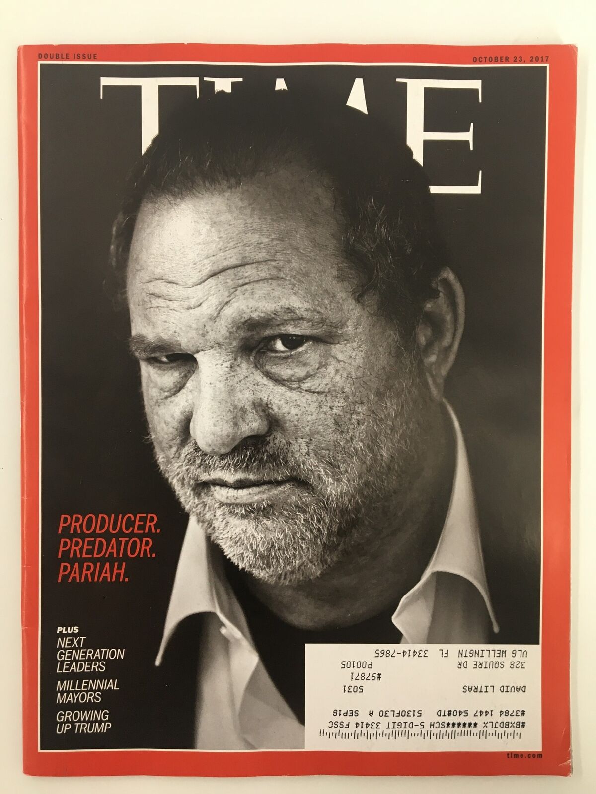 Time Magazine October 23 2017 Harvey Weinstein Producer, Predator, Pariah