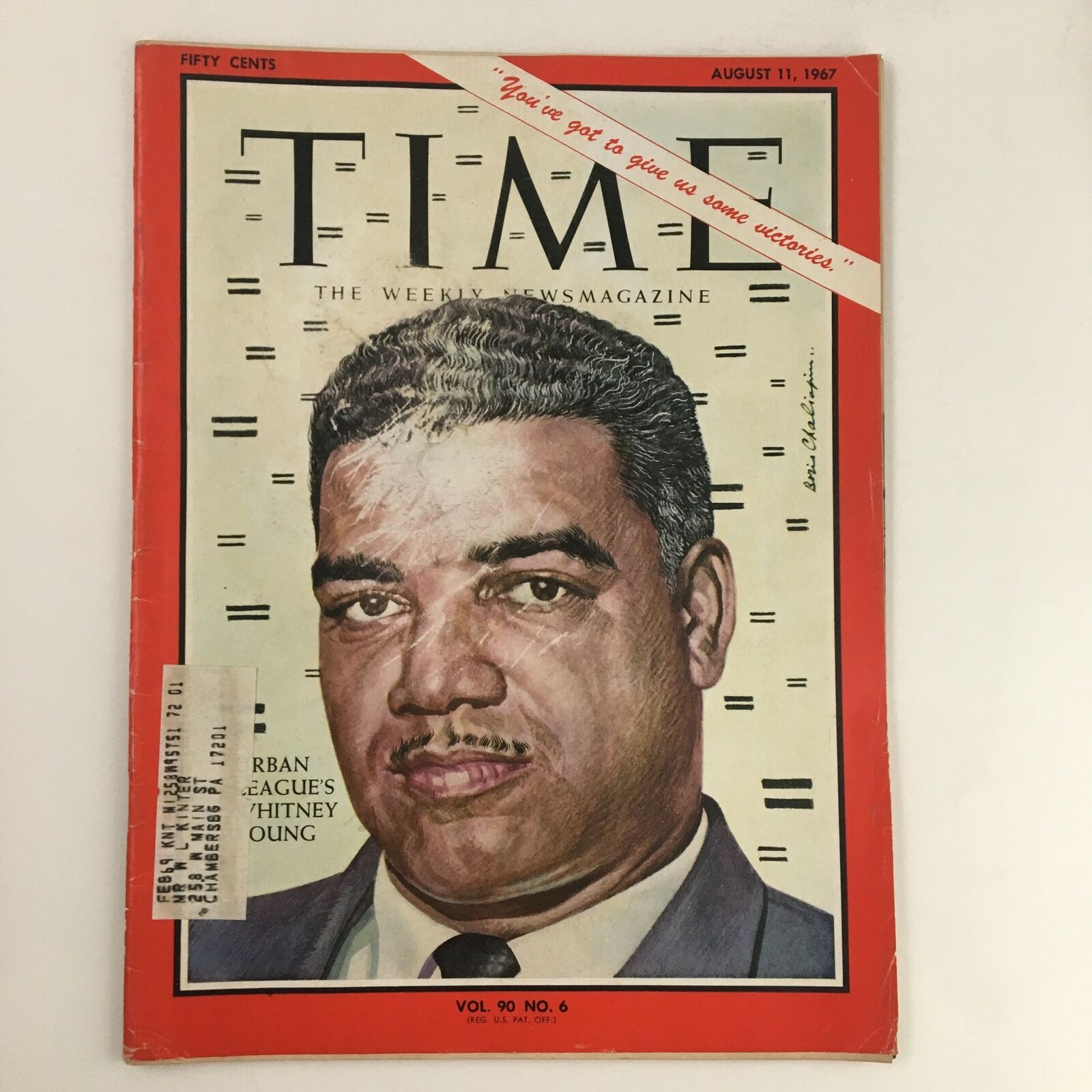 Time Magazine August 11 1967 Vol. 90 No. 6 Urban League's Whitney Young